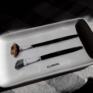 Rae Dunn for Glamor makeup brush tray